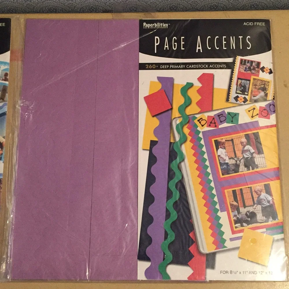 Scrapbooking Page Accents Blue & Primary